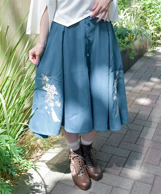 ジャスミン刺繍スカート | axes femme online shop -outlet-