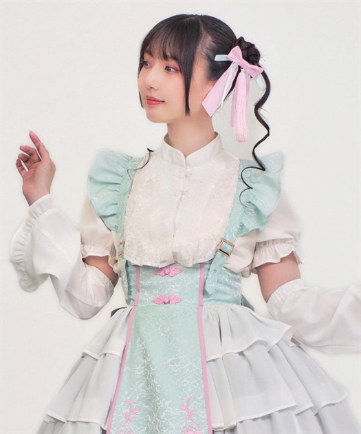 アームカバー付チャイナ釦ブラウス | 大人衣料 | axes femme online shop