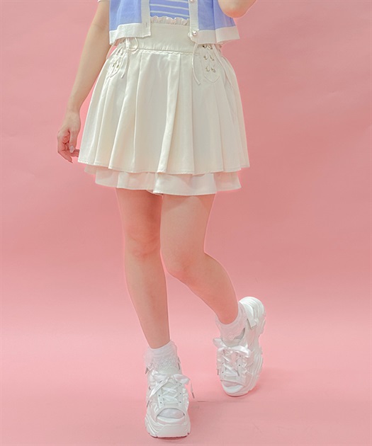 レースアップフレアキュロット | axes femme online shop -outlet-