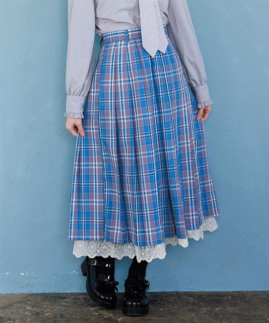 チェック柄プリーツスカート【2BUY10%OFF対象商品】 | axes femme