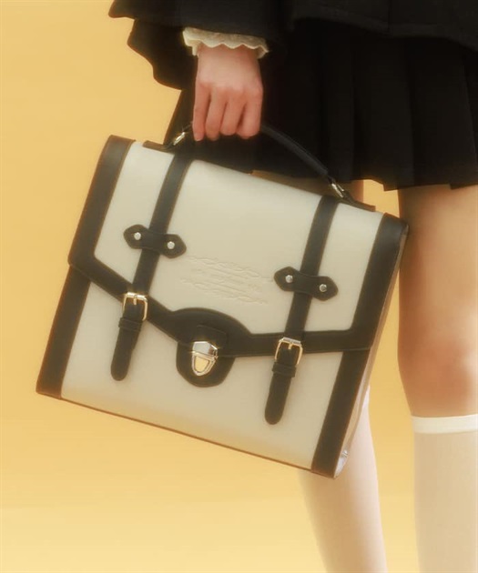 ベルトデザイン配色サッチェル | axes femme | axes femme online shop