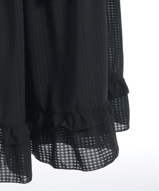 シアーギンガムティアードスカート | axes femme online shop