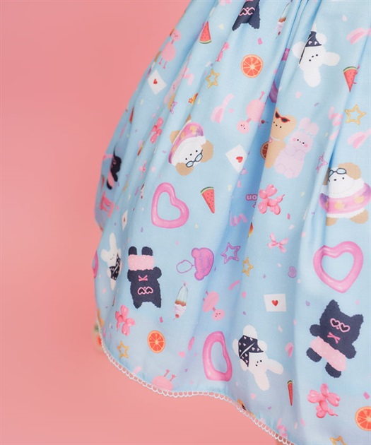 ハッピーバカンス柄ジャンスカ【期間限定価格】 | kawaii | axes femme