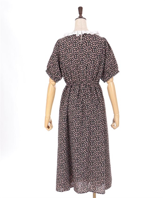レース襟付き小花柄ワンピース | axes femme online shop -outlet-