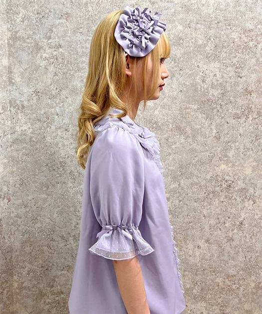 プチリボン半袖ブラウス | 大人衣料 | axes femme online shop