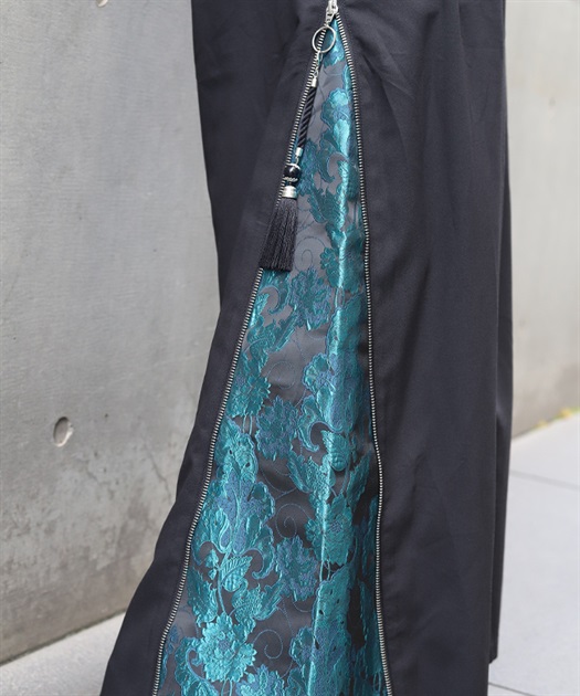 唐草文様ジャガードジップパンツ | axes femme online shop