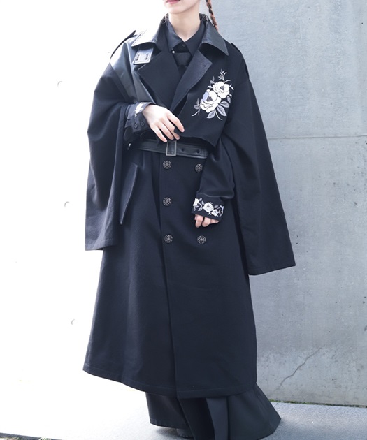 椿刺繍トレンチコート【期間限定価格】 | REZEN | axes femme online shop