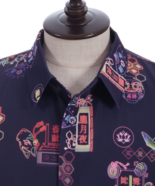 和ネオンプリント半袖シャツ【10%OFF対象商品】 | 大人衣料 | axes