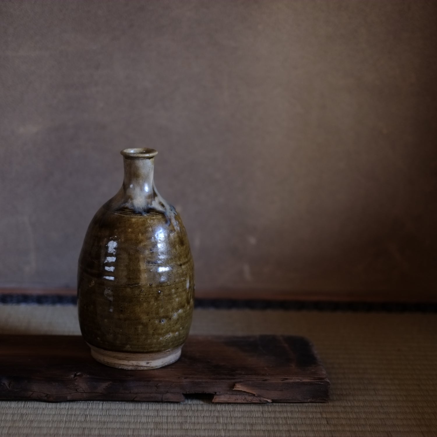 文化四年 江戸中期 武州足立郡 徳利 花生け 呉州赤絵写花鳥文徳利