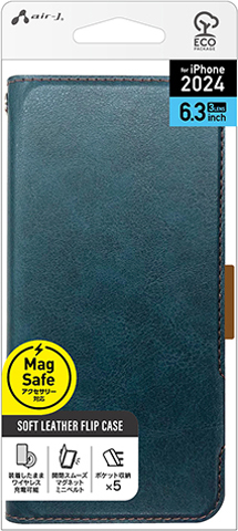 iPhone16 Pro用 MagSafe充電対応 カーボン調 手帳型ケース | 株式会社