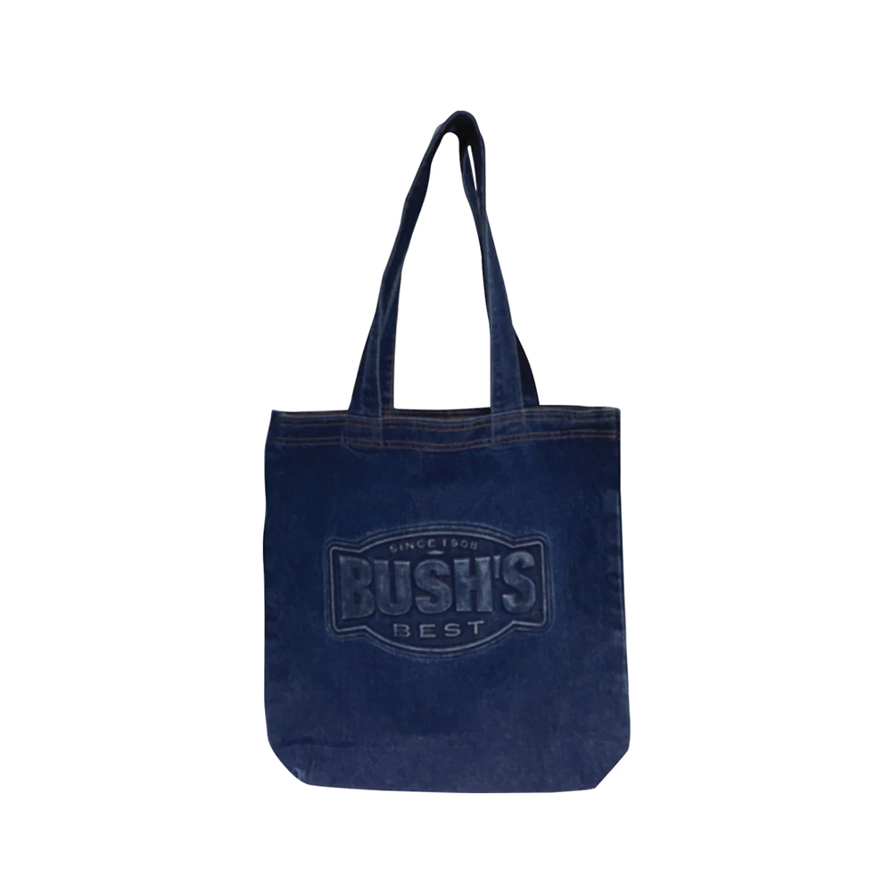 Embossed Denim Tote – Shop.BushBeans.com