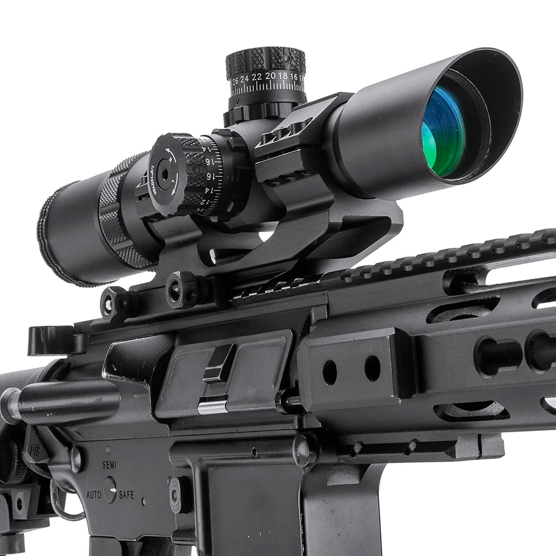 1-4x28mm SWAT-AR IR Mil-Dot Rifle Scope with Cantilever Mount
