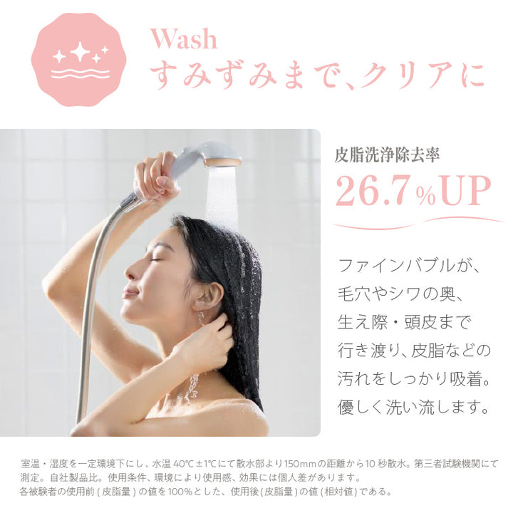 シャワーヘッド「TKS」ピュアラスファイン[TK-P001E] – バスグッズ専門