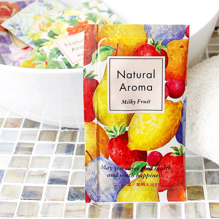 入浴剤｜薬用入浴剤「ナチュラルアロマ」ミルキーフルーツ – バス