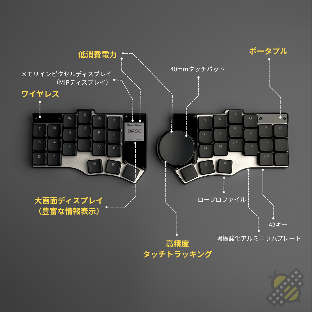 beekeeb Toucan キーボード DIYキットまたは完成品﻿ – beekeeb.jp