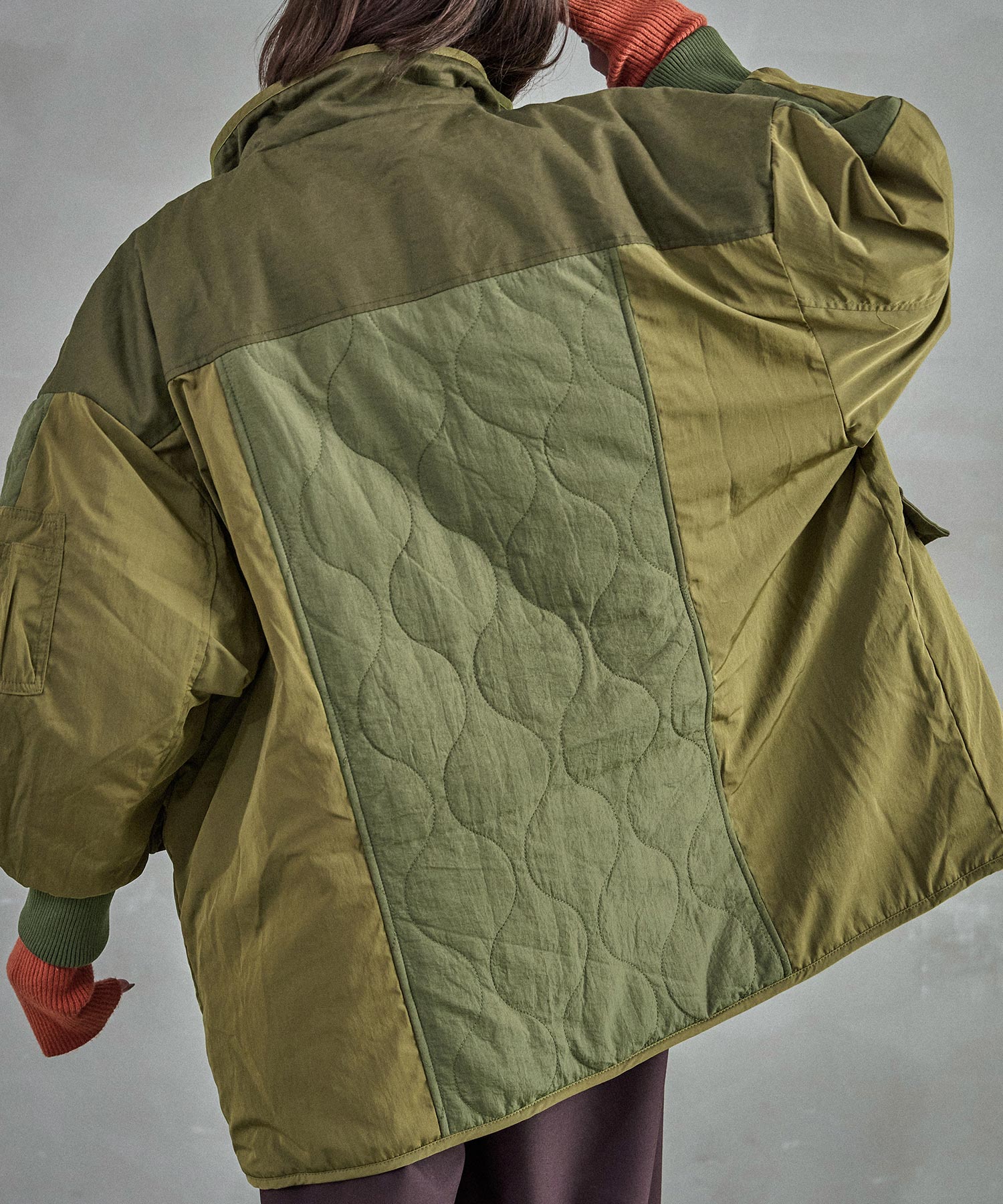 ヴィンテージ風パッチワーク中綿コート｜コート・ジャケット - Fashion