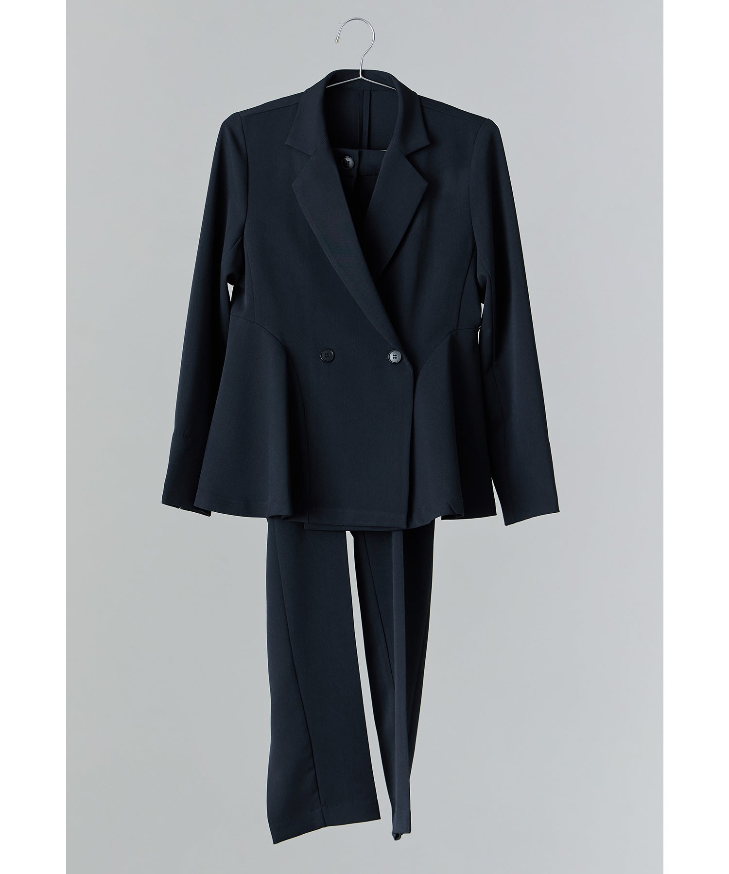 サイドフレアジャケットパンツスーツ 2点セット レディース