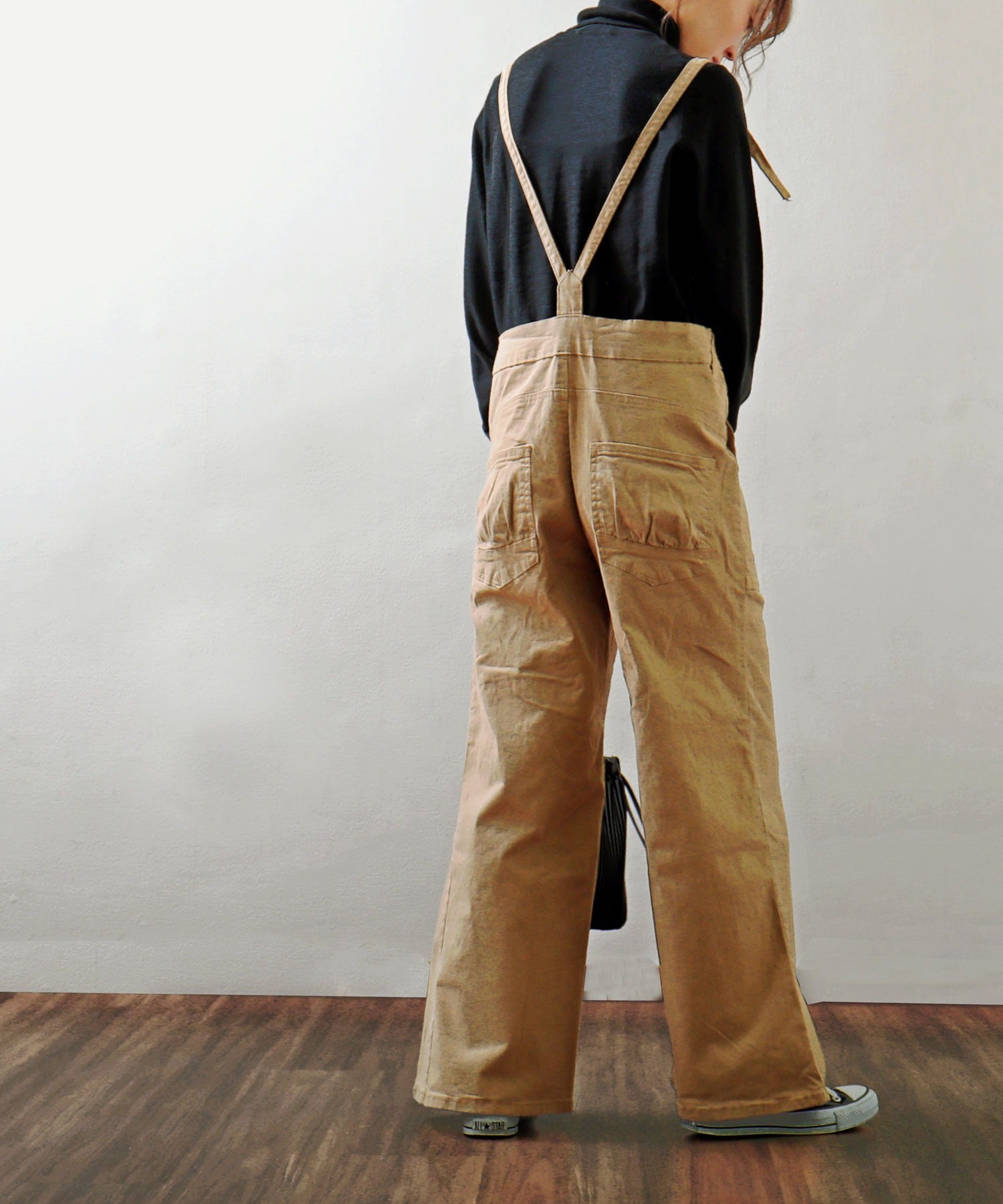 ツィルワイドサロペットパンツ サロペ レディース ワイドパンツ