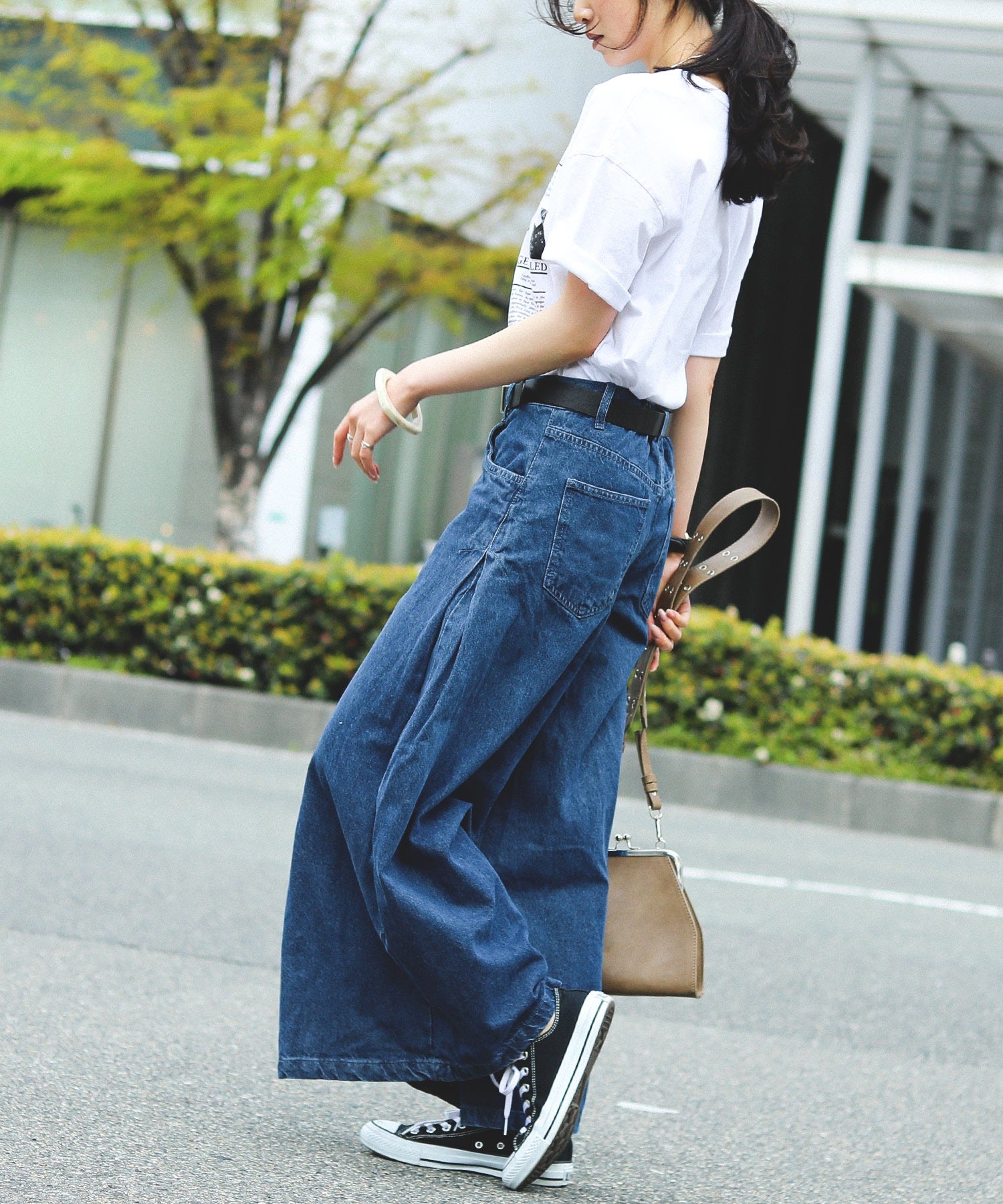 ロング丈デニムバギーパンツ 20SS｜パンツ - Fashion Letter