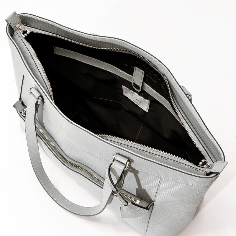 aniary|アニアリ】トート ジー-フィルム レザー 34-02000 ブルーグレー