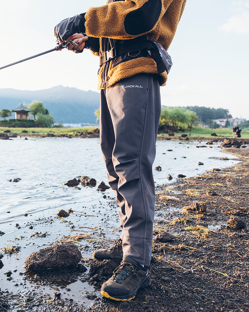 JACKALLソフトシェルパンツtype2 XL ヘザーグレー 新品未使用 ソフト