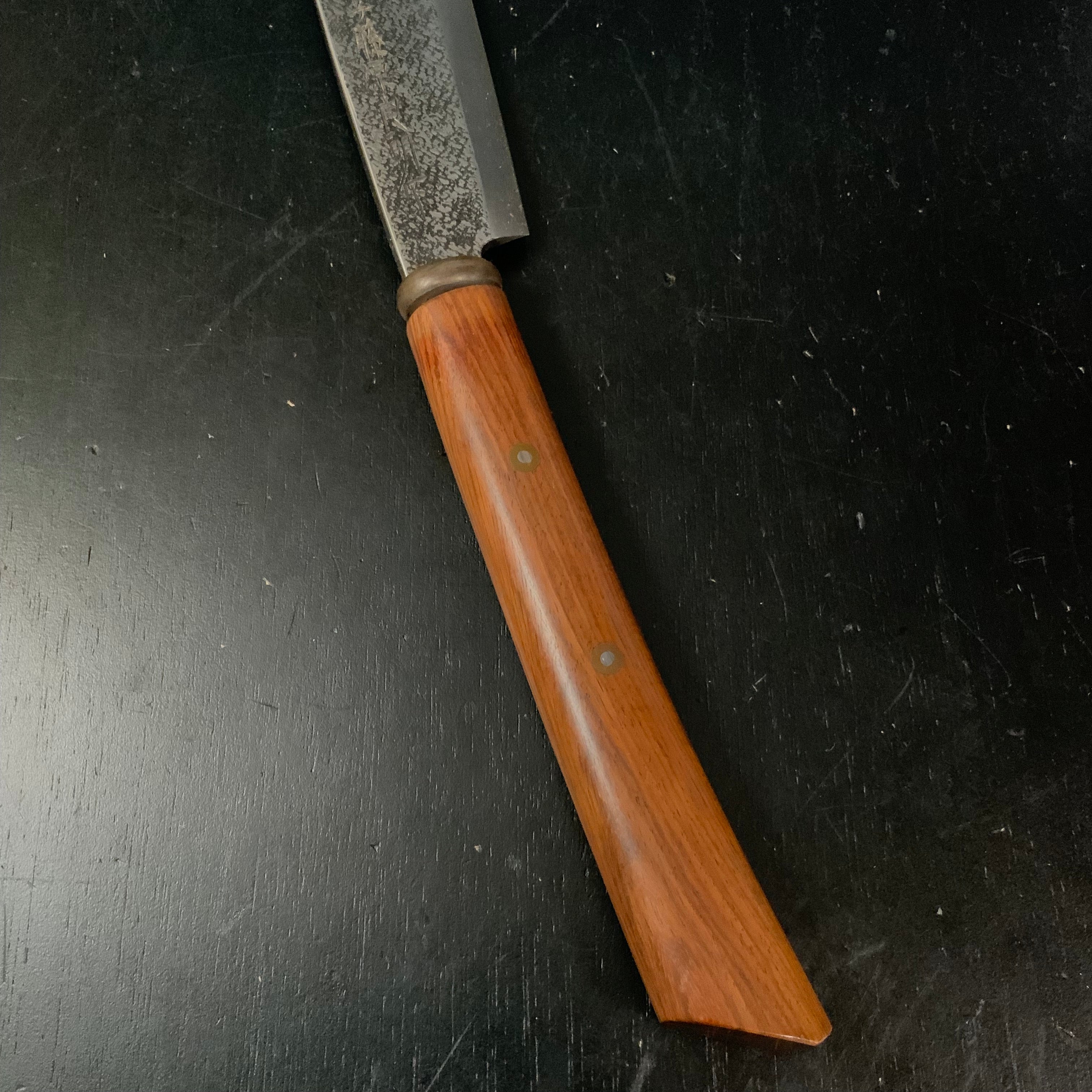 Suishinshi Ken Nata hatchet by Fujiwara Yoshiaki 武蔵國水心子 藤原