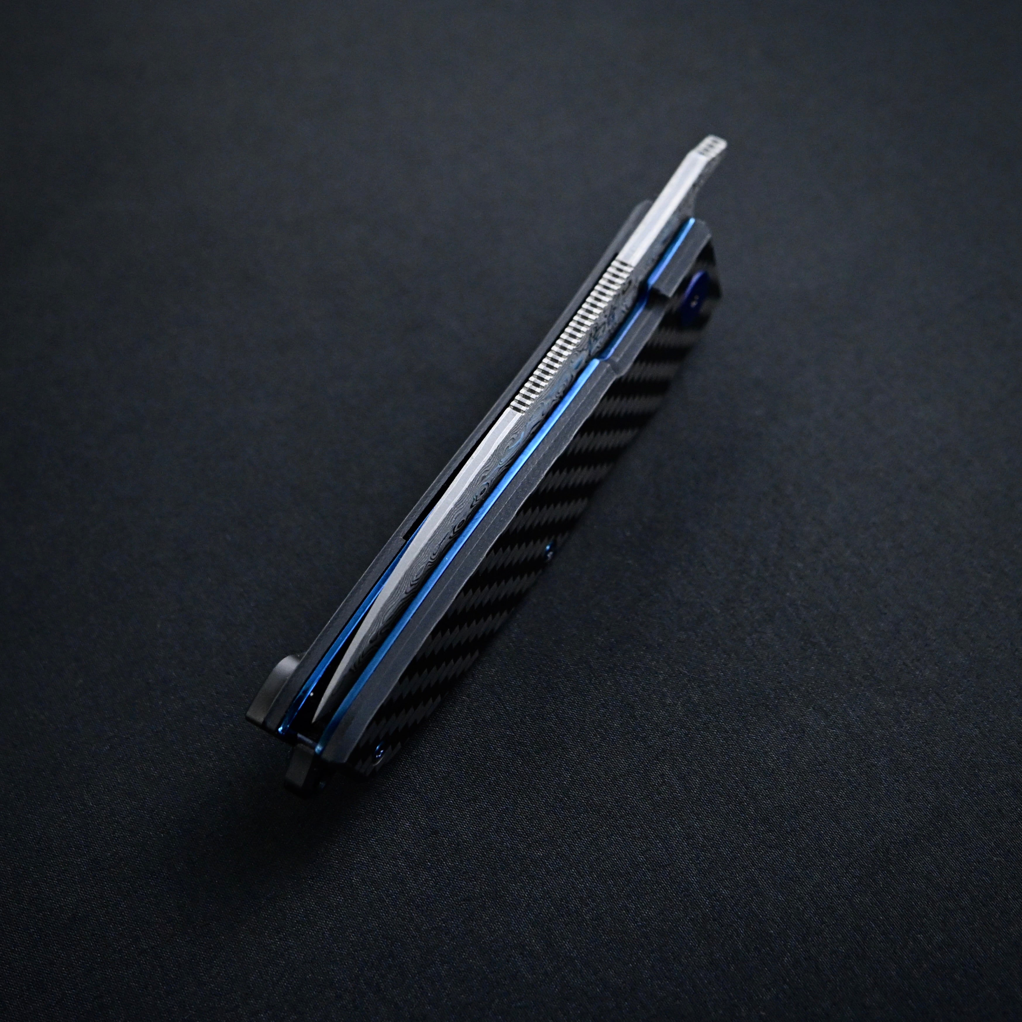 佐治武士作 ZOLDYCK ダマスカス折込ナイフ85mm ZOLDYCK Damascus