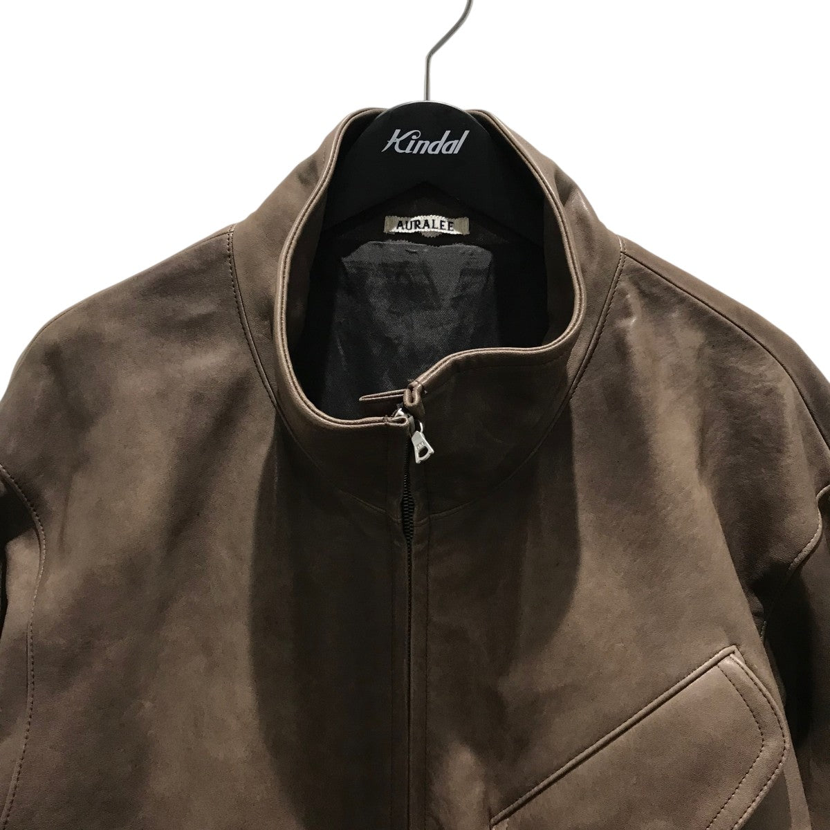 AURALEE(オーラリー) 【HEAVY LAMB LEATHER ZIP BLOUSON】レザー