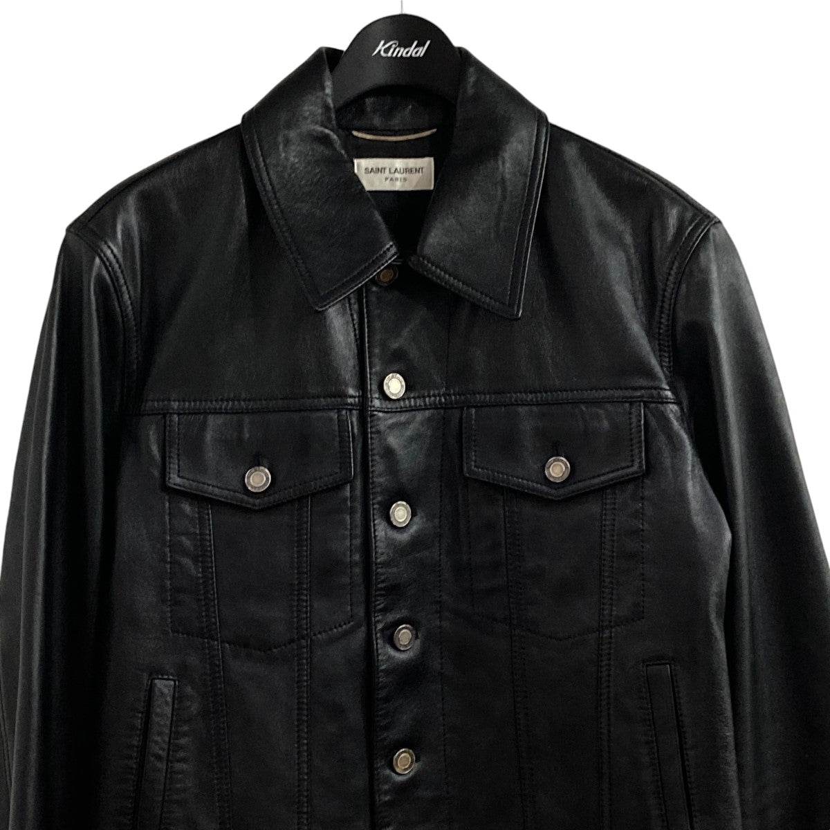 Saint Laurent Paris(サンローランパリ) レザートラッカージャケット