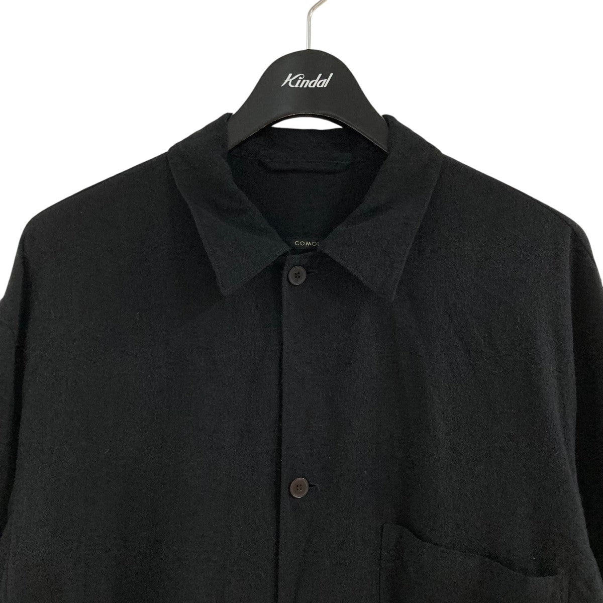 COMOLI(コモリ) シルクノイル シャツジャケット Z01-01027 ブラック