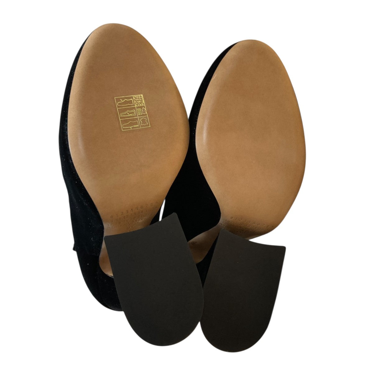 Maison Margiela(メゾンマルジェラ) 変形ヒールベロアパンプス