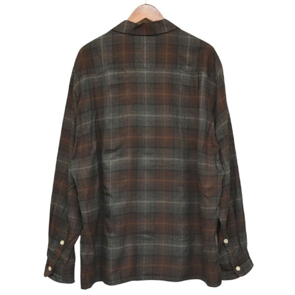 WACKO MARIA(ワコマリア) 2024AW OMBRE CHECK OPEN COLLAR SHIRT LS