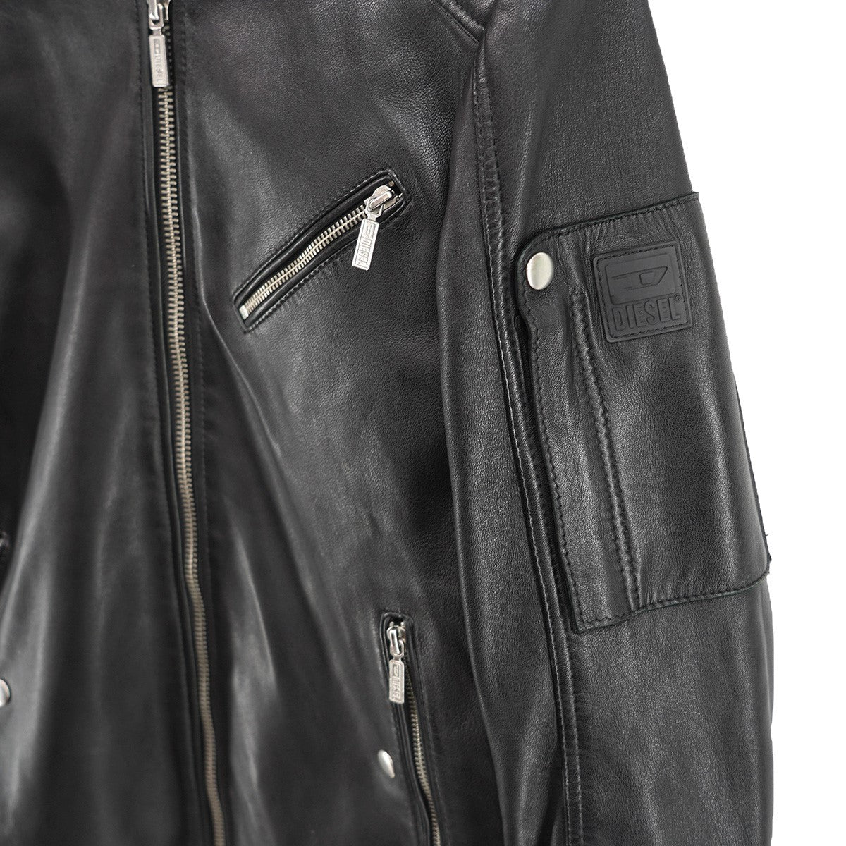 DIESEL(ディーゼル) L-CASE-KA JACKETロゴ シープスキン シングル