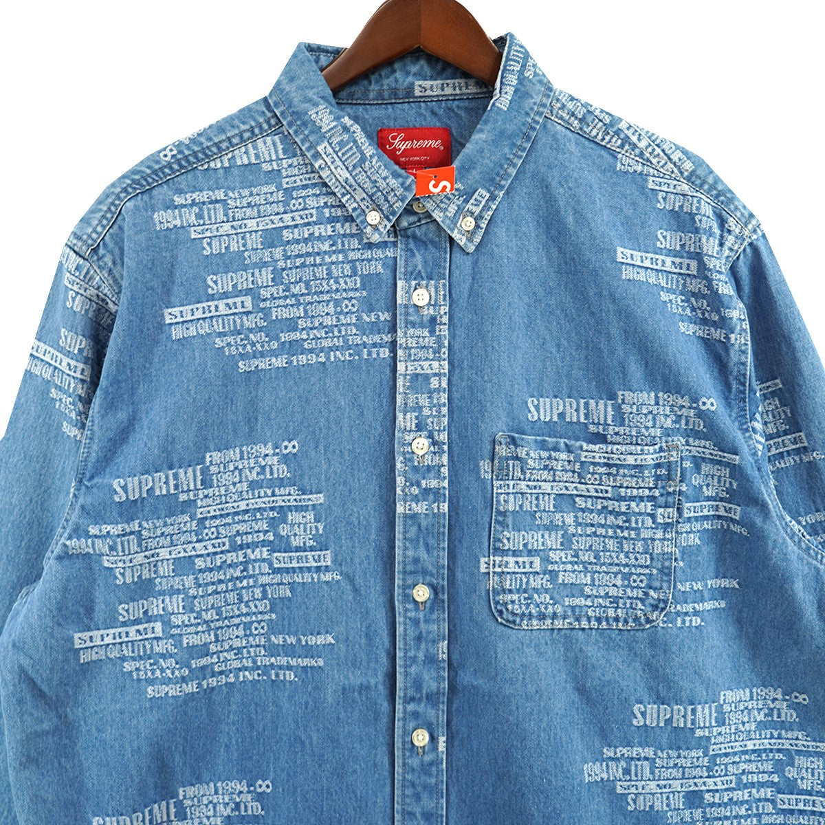 Supreme(シュプリーム) 23SS Trademark Jacquard Denim Shirtトレード