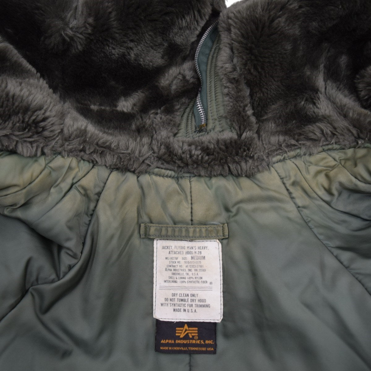 ALPHA(アルファ) N-2B フライトジャケット 90S MADE IN USA 民製品