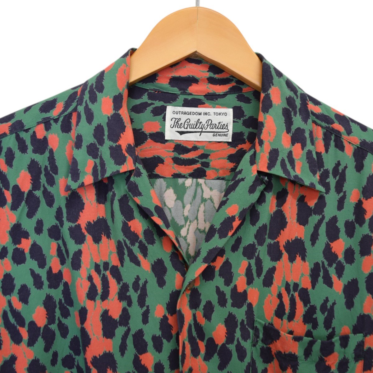 WACKO MARIA(ワコマリア) LEOPARD HAWAIIAN SHIRT LSレオパード
