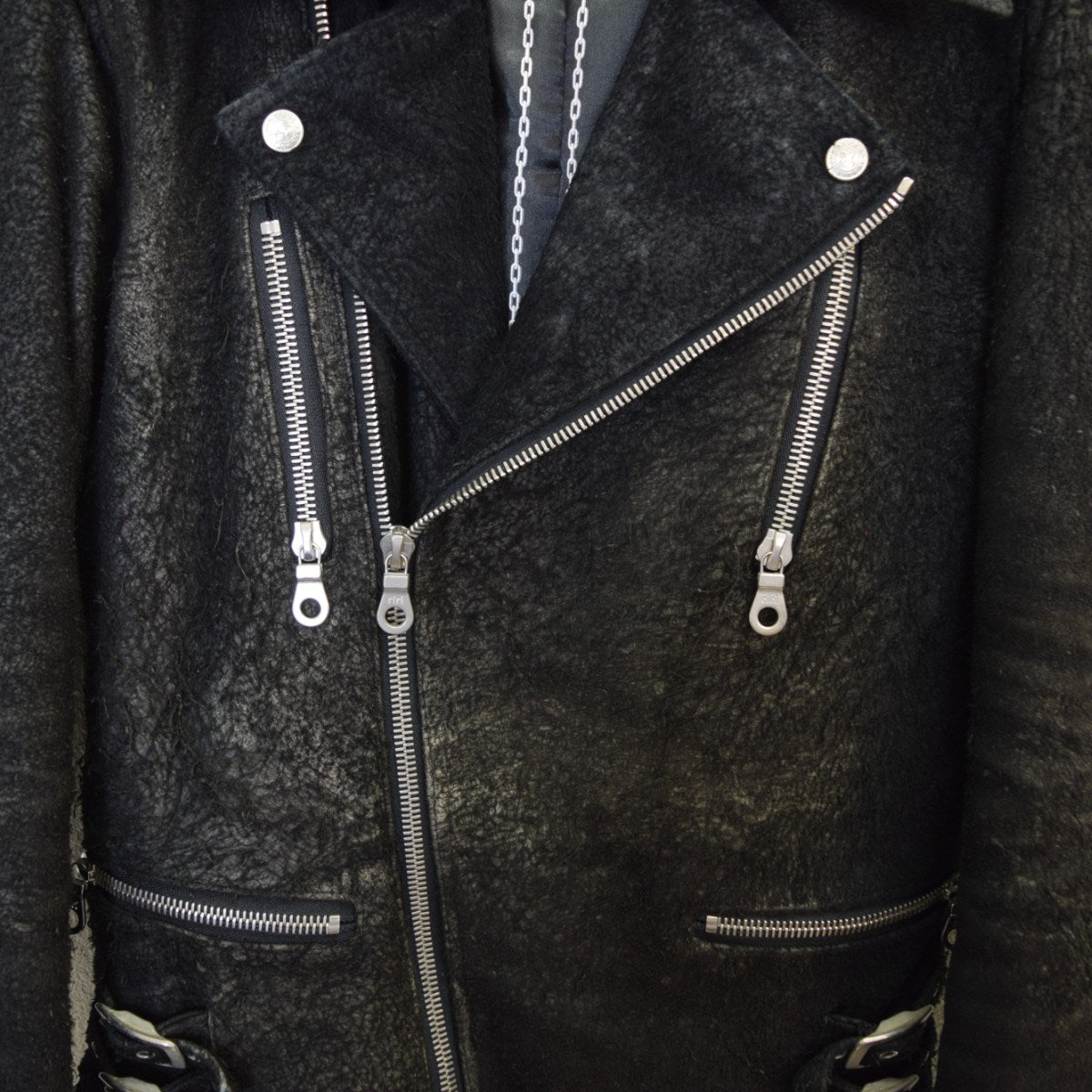 BACK BONE(バックボーン) ホーススウェードダブルライダースジャケット