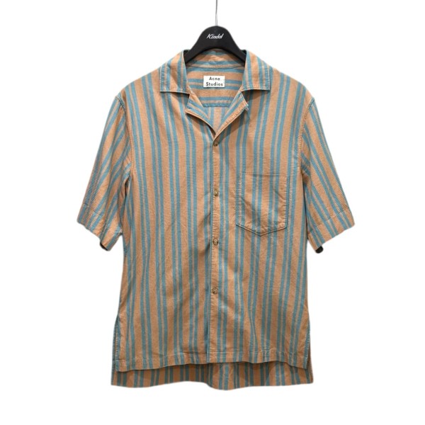 ACNE STUDIOS(アクネストゥディオズ) オープンカラーストライプ半袖