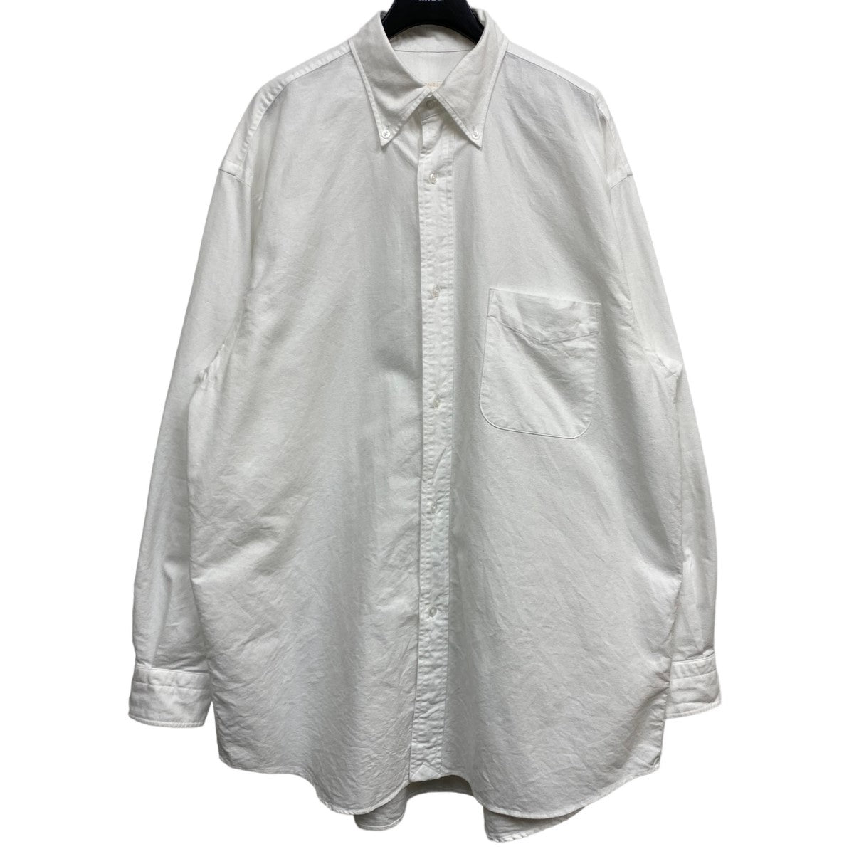 COMOLI(コモリ) 23SS オックスBDシャツX01-02009 着画：身長 173cm