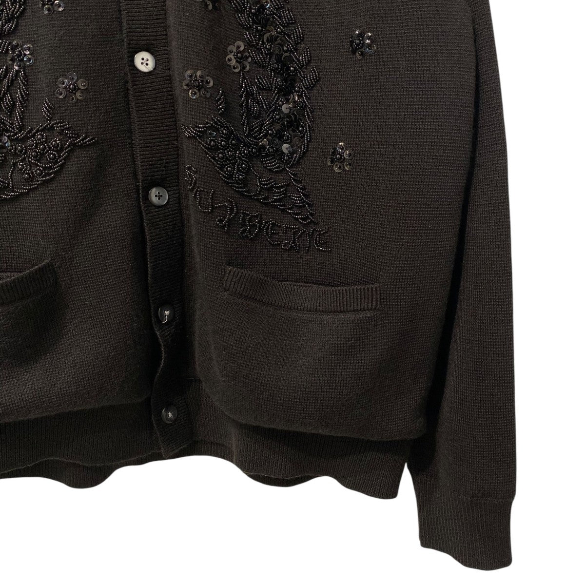 Supreme(シュプリーム) 23SSBeaded Applique Cardiganビジュー装飾
