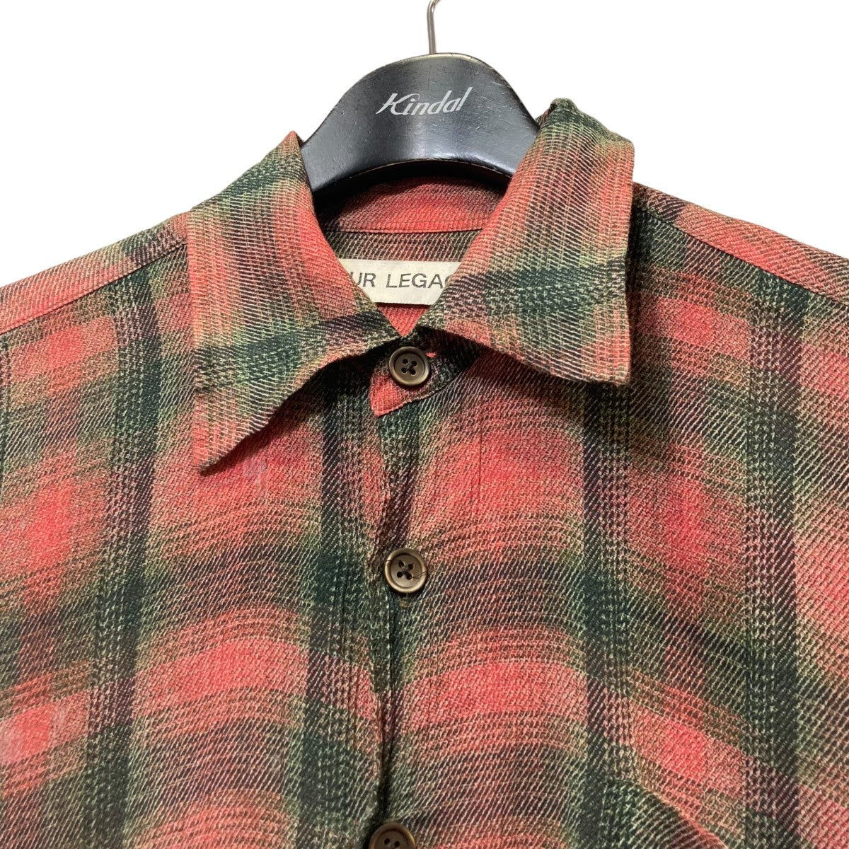 OUR LEGACY(アワーレガシー) BORROWED SHIRT Big Lumbercheck Print