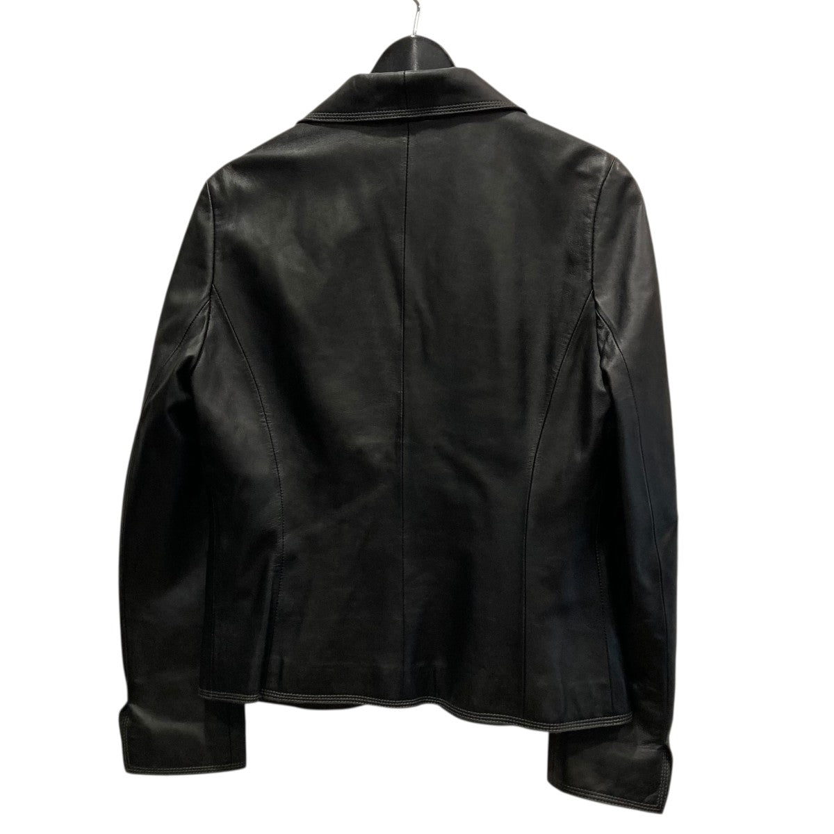 BALMAIN(バルマン) ラムレザーテーラードジャケット ブラック サイズ 9