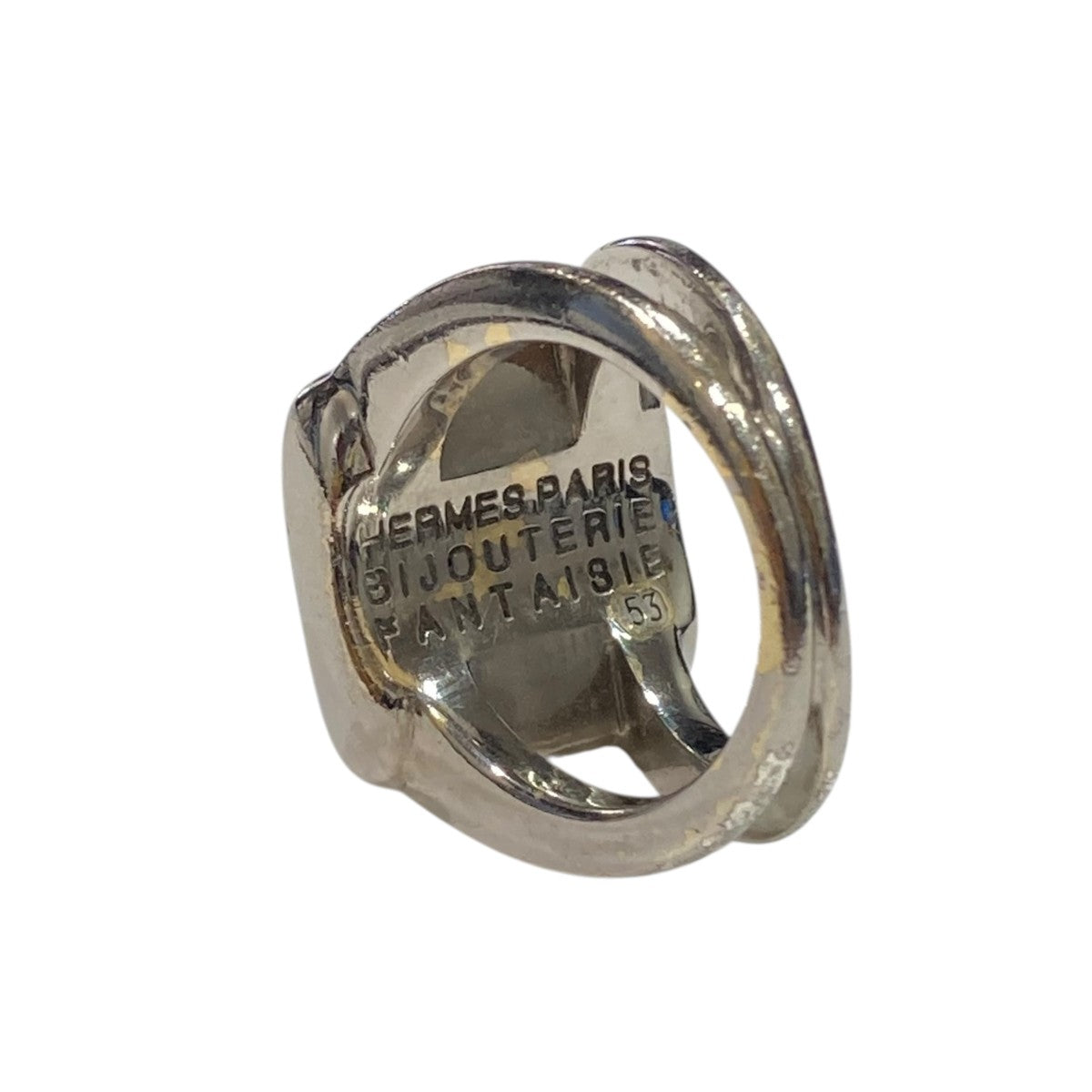 HERMES(エルメス) コロゾリング シルバー×ブルー サイズ 53｜【公式