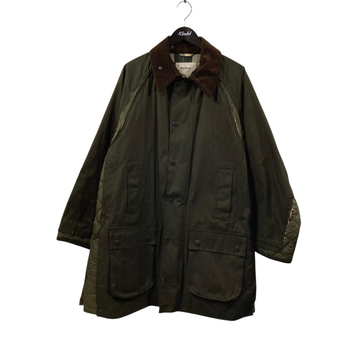 YOKE×Barbour ×JS GAMEFAIR×LIDDESDALE NAYLON切替コート222MCAS027