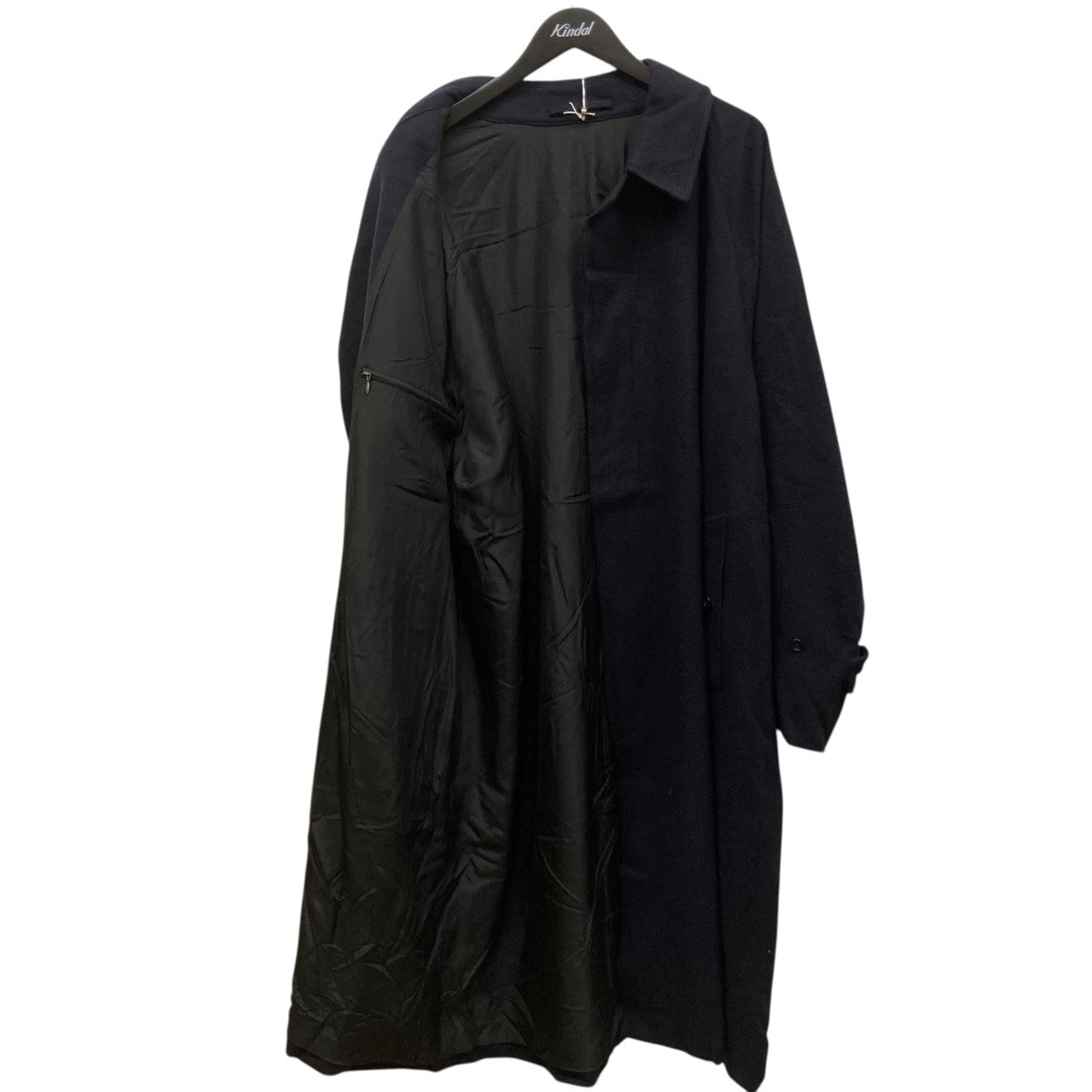 comoli 24AW カシミヤバルカラーコート ネイビー COMOLI ''カシミヤ