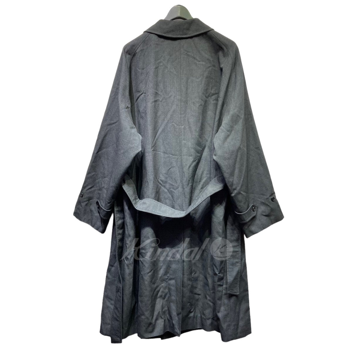 LE(エルイー) ウールサージバルカラーコート 20020053000030 グレー