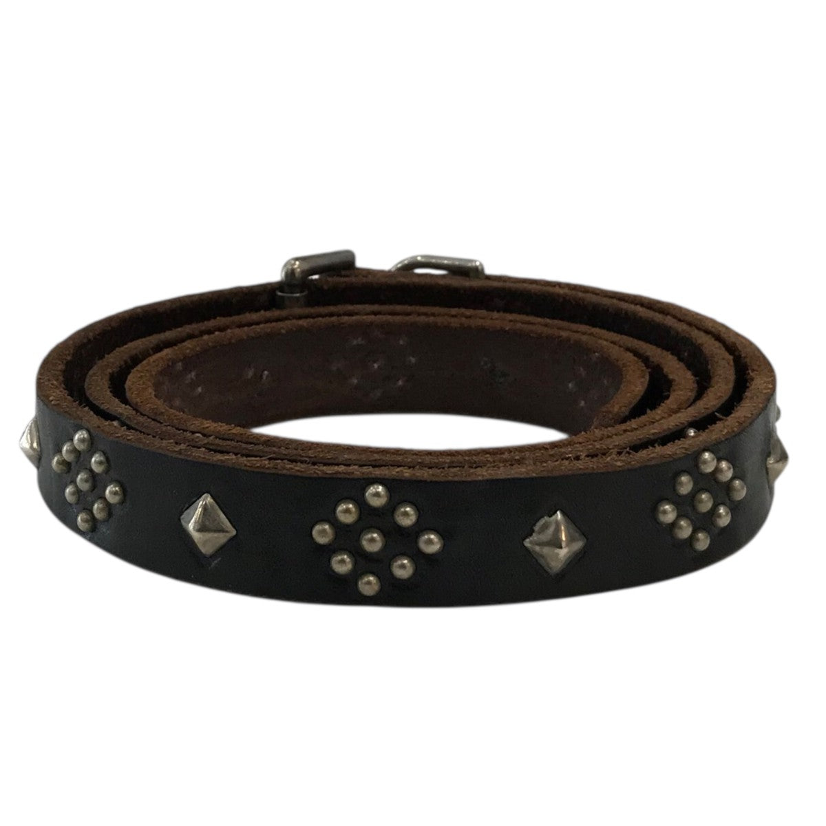 HTC(エイチティーシー) ナロースタッズベルト ブラウン サイズ 32