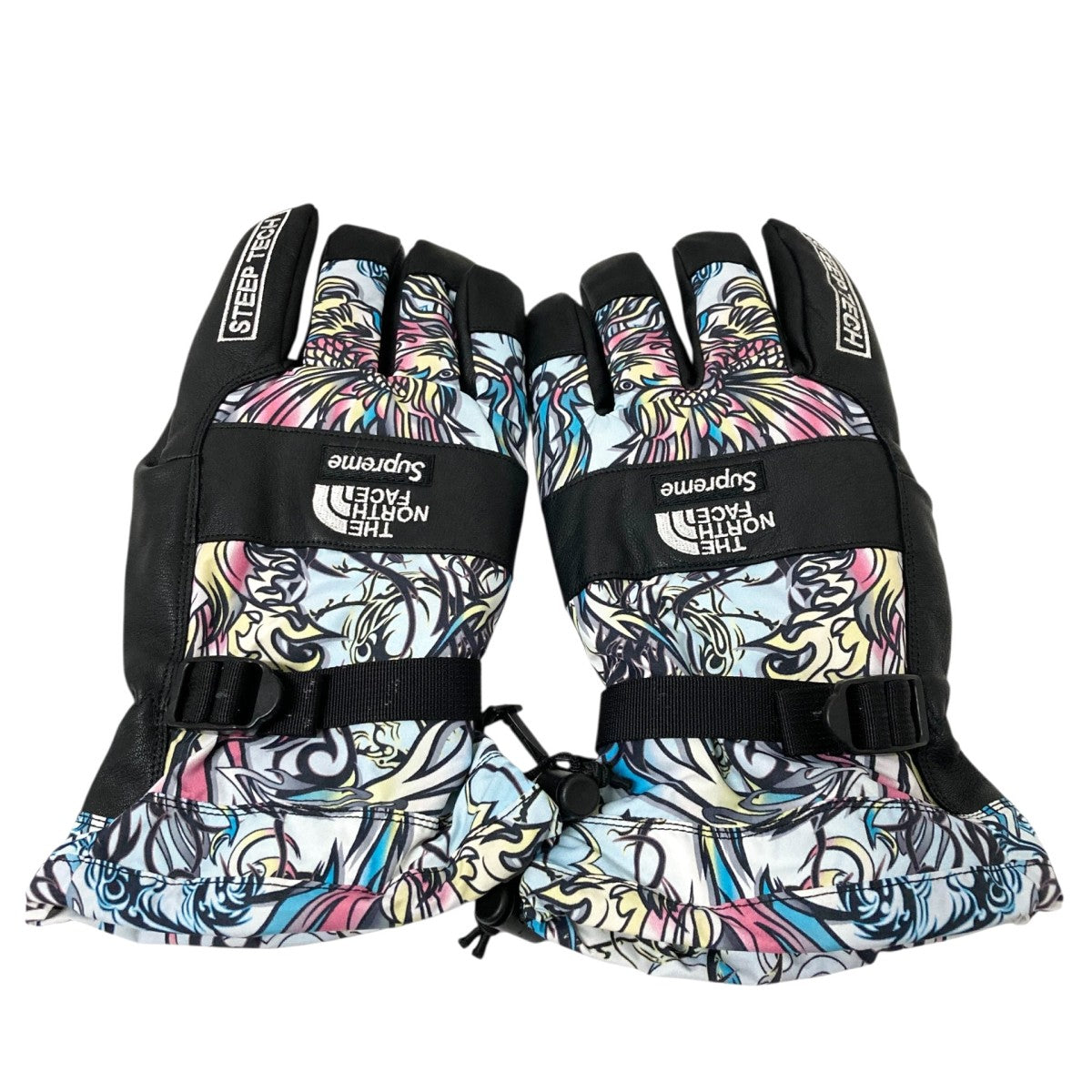 Supreme×THE NORTH FACE TNF STEEP TECH GLOVES総柄グローブNN62222I