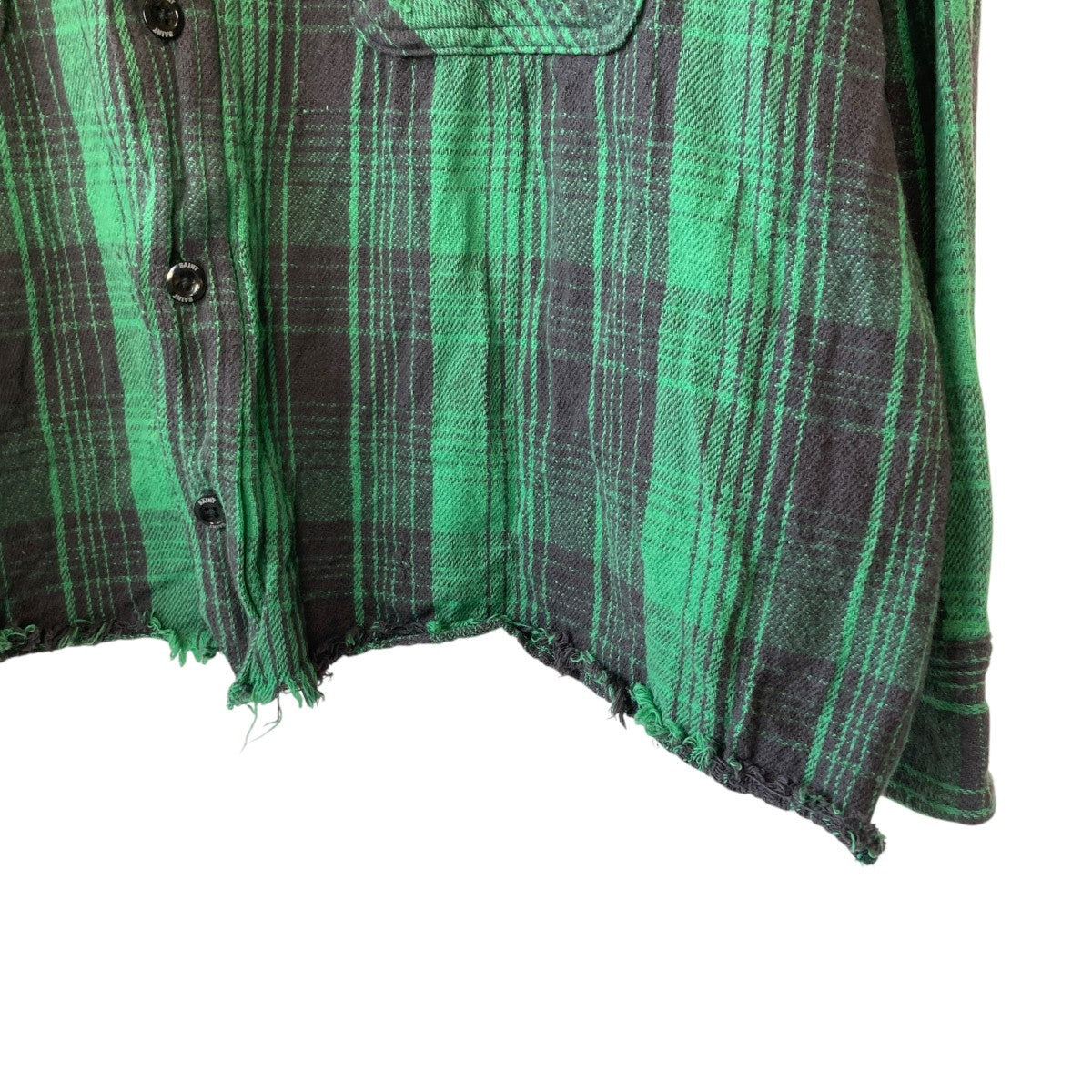 SAINT MICHAEL(セントマイケル) FRNL CHECK SHIRTS GRN+BKチェック