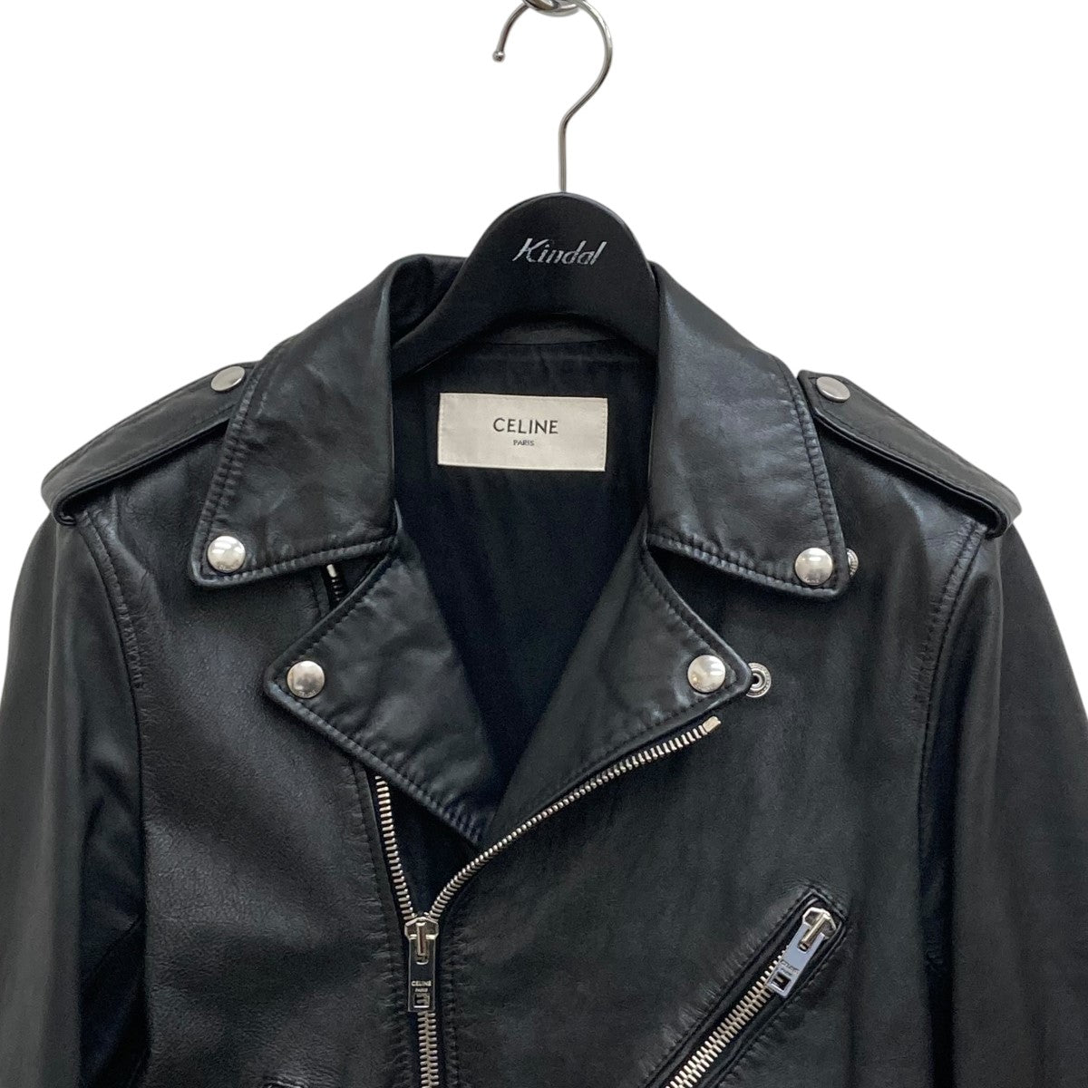 CELINE(セリーヌ) クラシックバイカーレザーライダースジャケット
